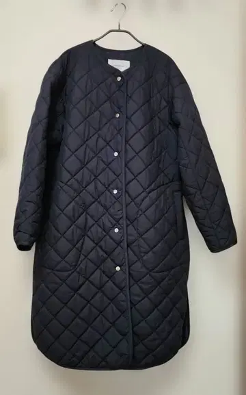 OPAQUE.CLIP 네이비 퀼팅 자켓