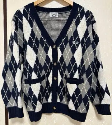 [ FREAK'S STORE ] 아가일 무늬 니트 가디건 프리 사이즈