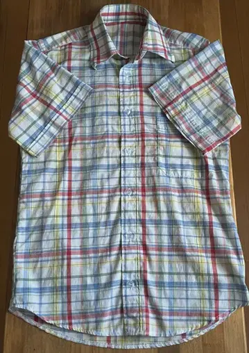 빈티지 셔츠 마드라스 체크