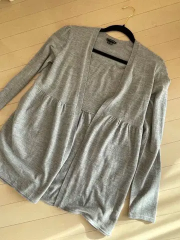 새상품급! theory 그레이 플레어 롱 가디건 M