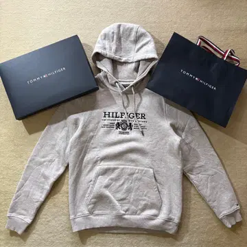 [ 새상품! ] TOMMY HILFIGER 후드티 그레이