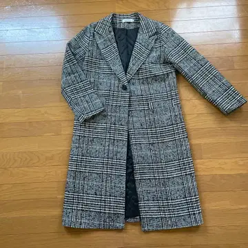 트위드 롱 코트 새상품급