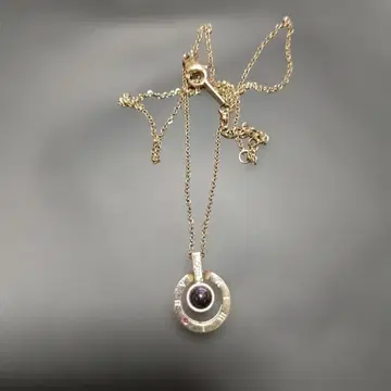 골드 서클형 펜던트 목걸이