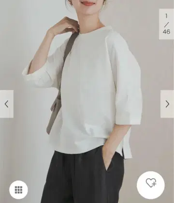 택 포함 새상품 도어즈 돌먼 롤 슬리브 T셔츠 티셔츠 화이트 7부 소매