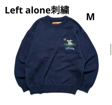 새상품 Left Alone 자수 스웨터 L 사이즈