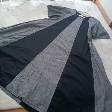 FIELDMAN 면 A 라인 원피스