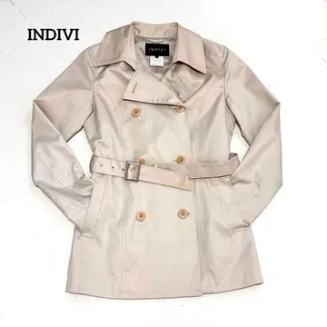 새상품급 INDIVI 인디비 트렌치코트 베이지 38