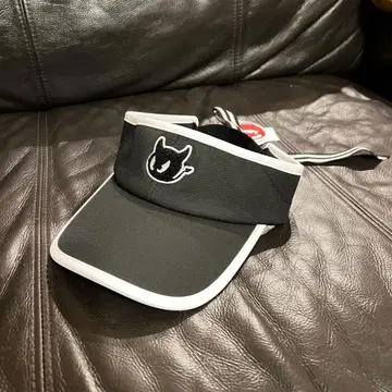 WAAC 와 골프 리본 포함 여성용 선바이저 모자 블랙