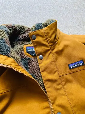 파타고니아 남성용 캔버스 자켓 보아 브라운