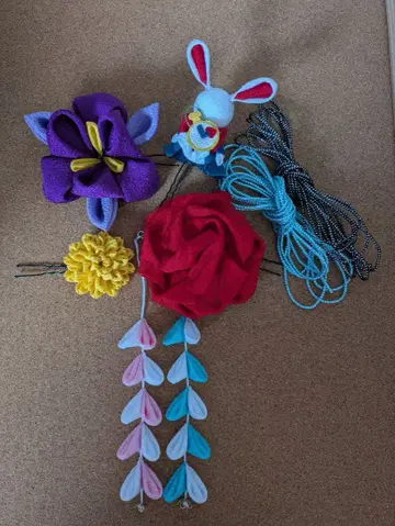 머리 장식 일본 의류 토끼