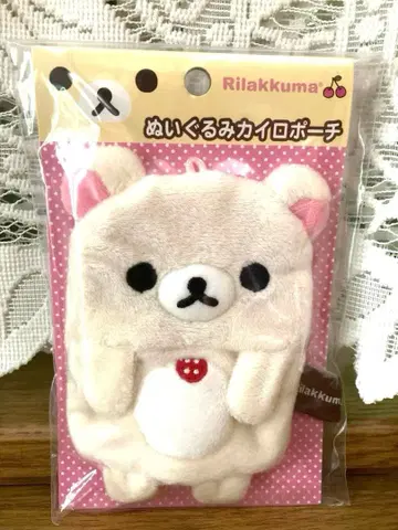 미사용 레어 코리락쿠마 봉제 인형 핫팩 파우치