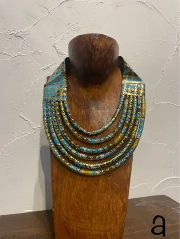 에스닉풍 다층 목걸이 청금 아프리카 세네갈