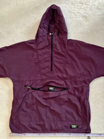 L.L.Bean 나일론 후드티 빈티지 윈드 브레이커 보라색 M