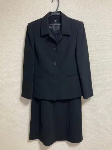 블랙 포멀 상복 예복 스커트 수트 셋업