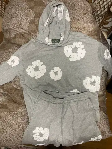 데님 티어스 셋업 그레이