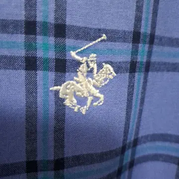 Beverly Hills Polo Club 긴팔 셔츠 체크 무늬