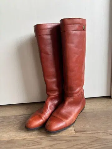 IL BISONTE 일 비손테 브라운 가죽 롱 부츠