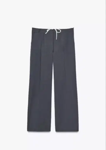 ZARA 다크 그레이 와이드 팬츠 드로우 스트링