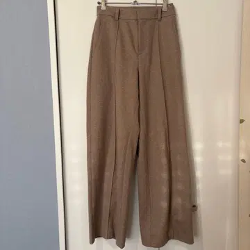 유니클로 브러쉬드 저지 와이드 팬츠 베이지 XS