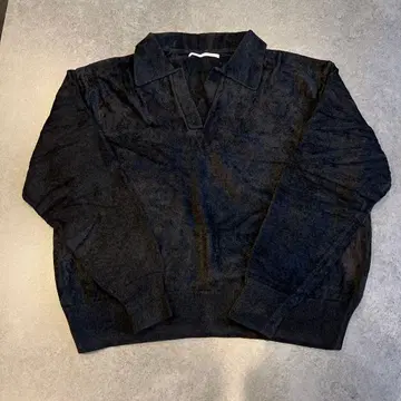 J.B. ATTIRE 블랙 긴팔 스웨터