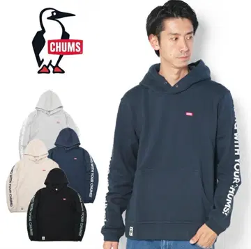 참스 로고 HWYC 풀오버 후드티 그레이