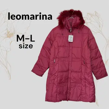 leomarina 새상품 퍼 포함 다운 자켓 M-L 버건디