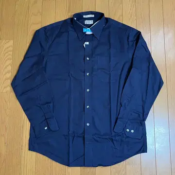 L.L.Bean 네이비 코튼 긴팔 셔츠 포켓 부착