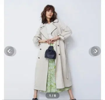 [ 새상품급 ] Mila Owen 벨트 포함 트렌치코트 린넨 코트