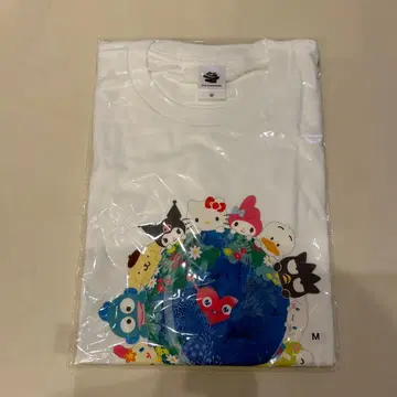 뚱크뚱크 산리오 T셔츠 M 화이트 요코하마 꽃박람회 미개봉 새상품