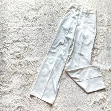 그레일 와이드 팬츠 슬랙스 하이웨스트 센터 프레스 셔츠 XS