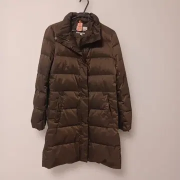 UNIQLO 다운 컬렉션 M 브라운 다운 코트 후드 없음