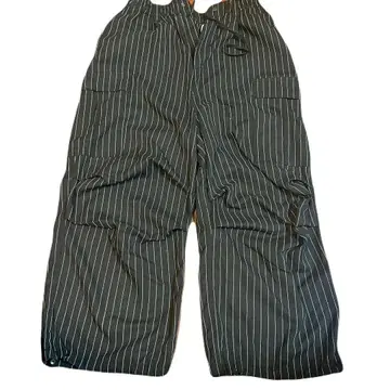 와이드 팬츠 스트라이프 시티 스트릿 배기