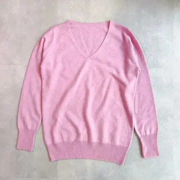 ATELIER SIX 아틀리에식스 캐시미어 100% V넥 긴팔 니트