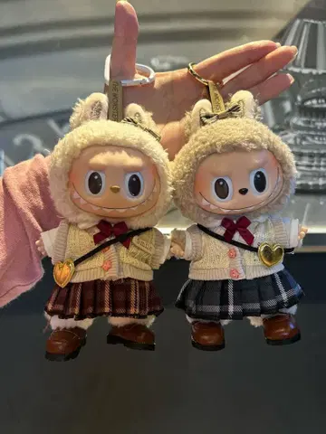 후드 부착 봉제 인형 옷 갈아입기 세트