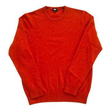 새상품급 유니클로 캐시미어 100% 크루넥 니트 스웨터 남성용 XL