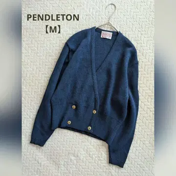 [컨디션 최상] PENDLETON 레트로 골드 버튼 울 가디건 V넥