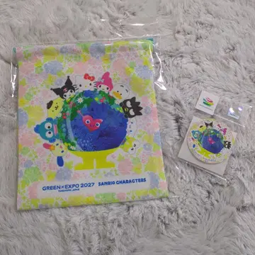 EXPO2027 뚱크뚱크 산리오 콜라보 복조리와 스티커 세트