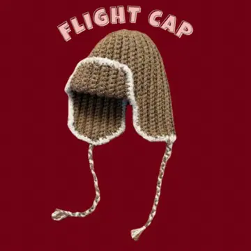 [ 플라이트 캡 ] 니트 핸드메이드 모자