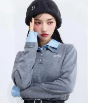 eimy istoire 더블 컬러 디자인 니트