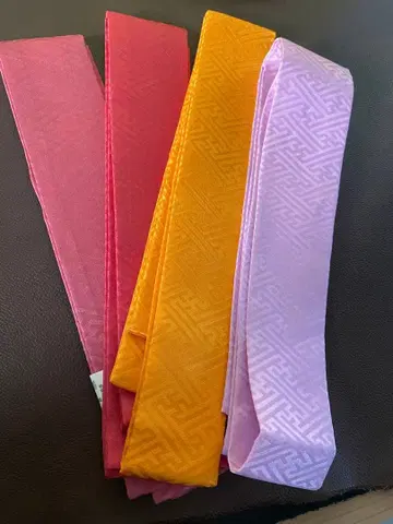 레이어트 카라 4개 세트 핑크 오렌지 보라색