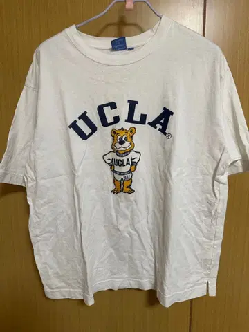UCLA 오버 사이즈 반팔 T셔츠 화이트 L 사이즈