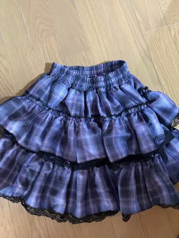 volcan 프릴 스커트 체크 서브컬처 계열