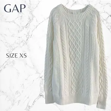 갭 깔끔한 성숙 캐주얼 스테디셀러 케이블 짜임 니트 스웨터 XS