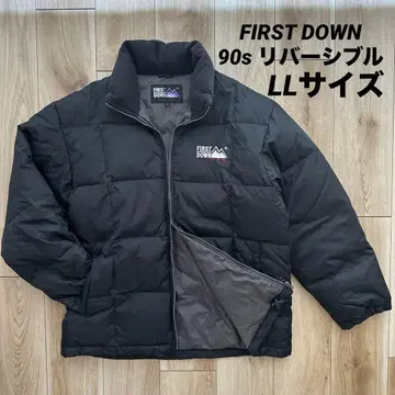 FIRST DOWN 리버서블 다운 블랙 LL 빅 사이즈 90s
