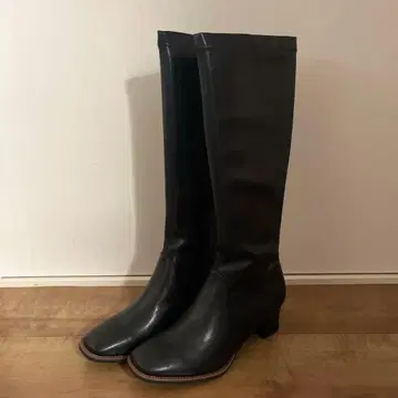 새상품 Andemiu 롱 부츠 블랙 L 블랙