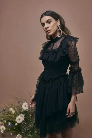 H&M Sandra Mansour 콜라보 튤 원피스 38