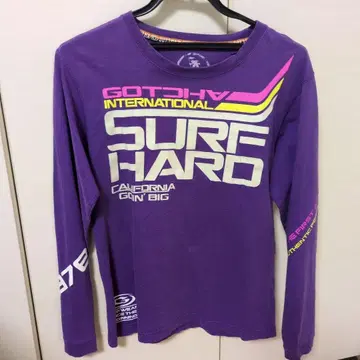 GOTCHA 퍼플 긴팔 티셔츠 M