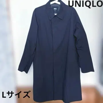 유니클로 블록 테크 스텐카라 코트 L 사이즈 네이비
