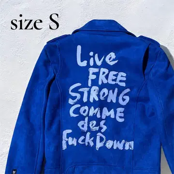 스웨이드 라이더 자켓 S