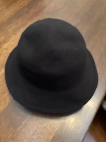 블랙 울 햇 56cm